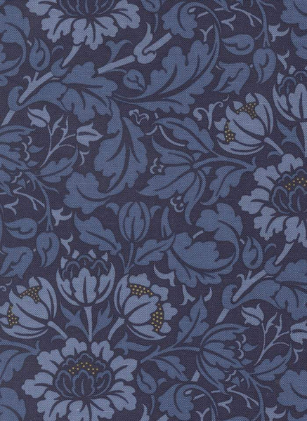 Morris Muse Flowering Scroll By Barbara Brackman For Moda Twilight