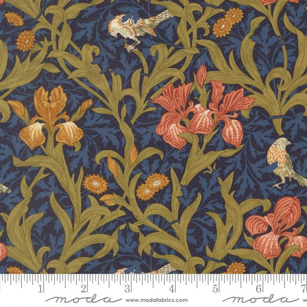 Morris Muse Iris Floral By Barbara Brackman For Moda Twilight