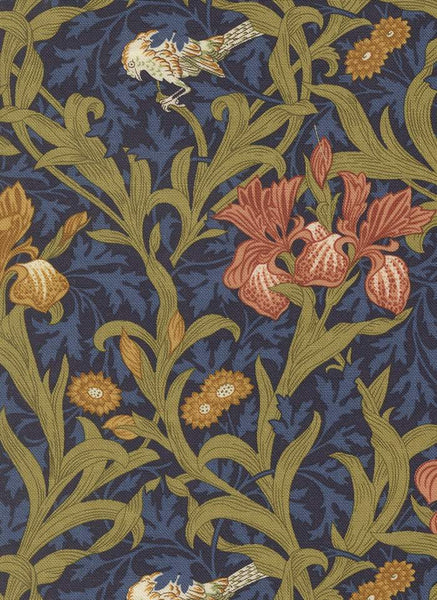 Morris Muse Iris Floral By Barbara Brackman For Moda Twilight