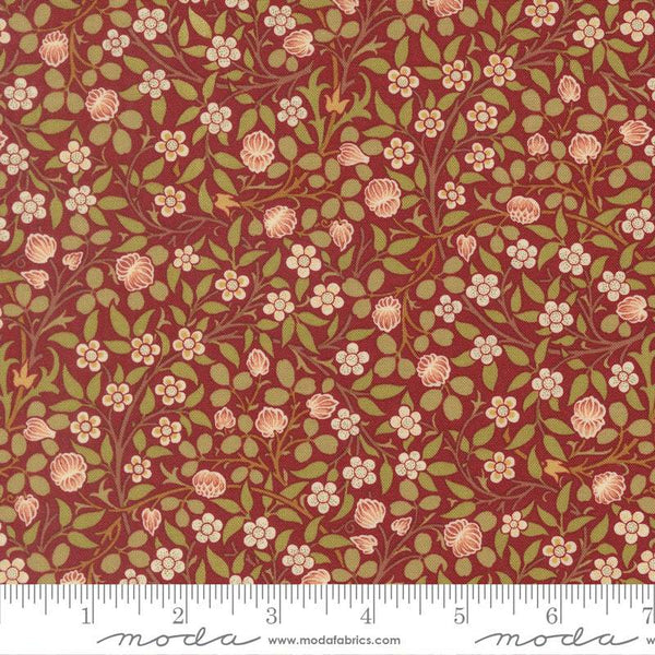 Morris Muse Small Clover By Barbara Brackman For Moda Russet