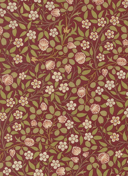 Morris Muse Small Clover By Barbara Brackman For Moda Russet