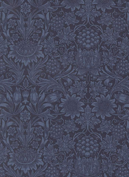 Morris Muse Sunflower Damask By Barbara Brackman For Moda Twilight