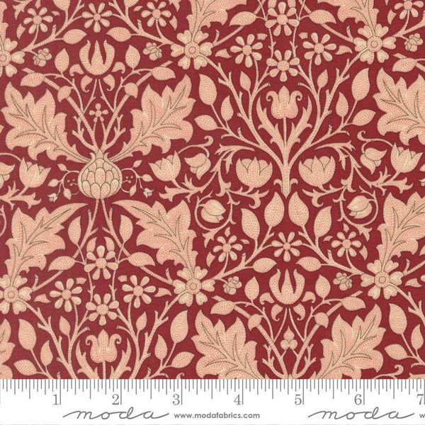 Morris Muse Triple Net Floral By Barbara Brackman For Moda Russet
