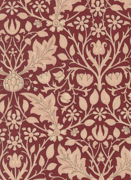 Morris Muse Triple Net Floral By Barbara Brackman For Moda Russet