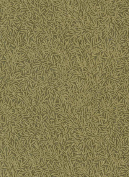 Morris Muse Willow Leaves By Barbara Brackman For Moda Sage