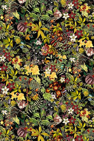 Mousin' Around Wild Floral By Hoffman Black