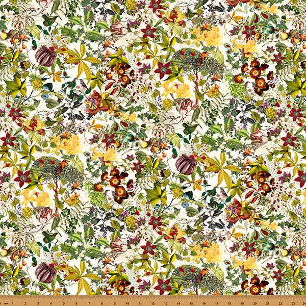 Mousin' Around Wild Floral By Hoffman Cream