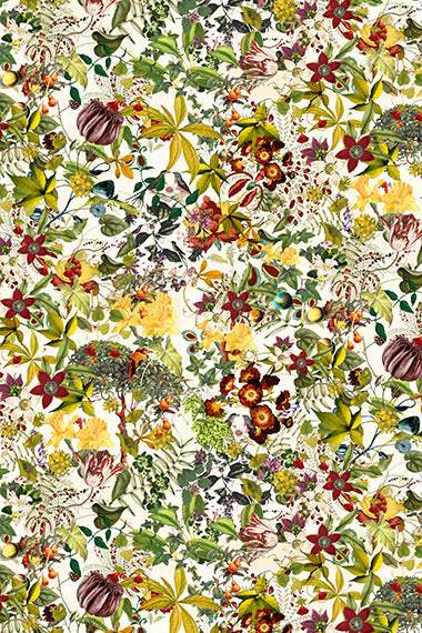 Mousin' Around Wild Floral By Hoffman Cream