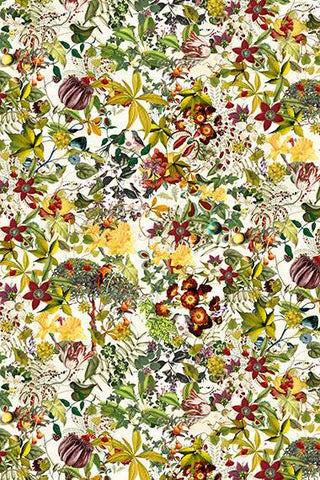 Mousin' Around Wild Floral By Hoffman Cream