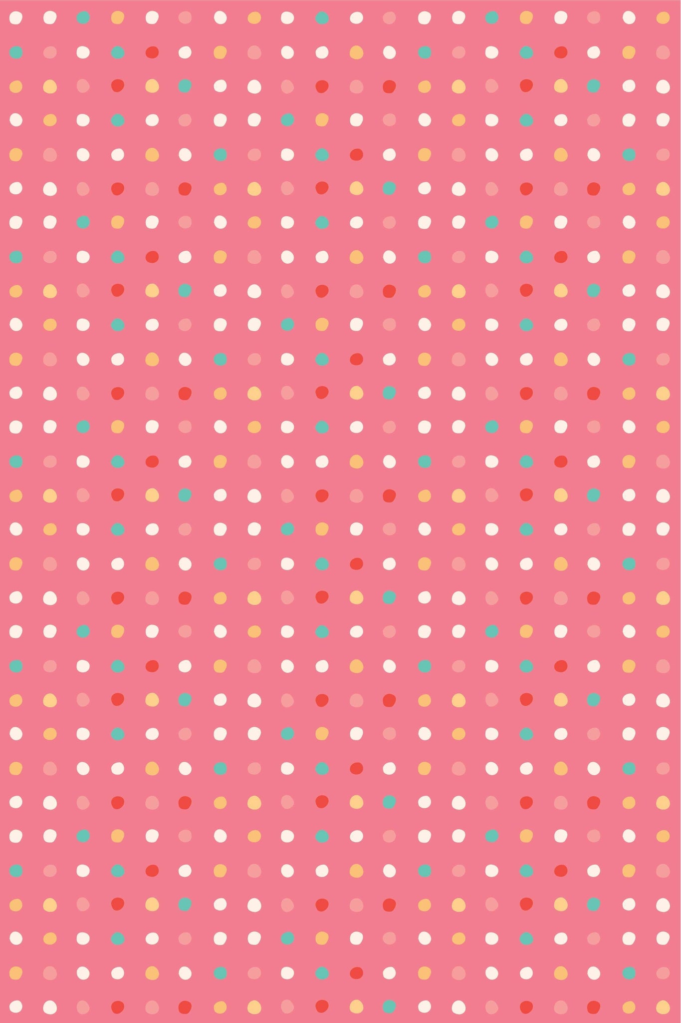 Mushroom Blooms Polkie Dots By Sisters Jill And Rani For Poppie Cotton Pink