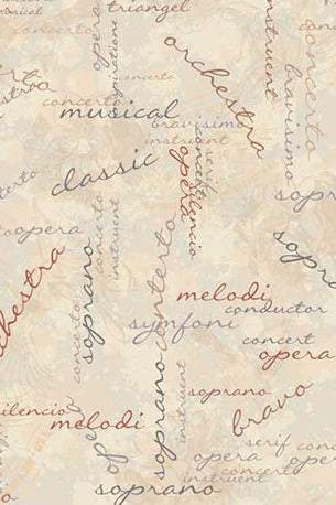 My Composition Words By Stof Parchment / Multi