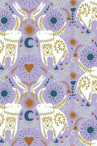 Myth + Dream Strong As An Ox By Mercedes Cortes For Cotton + Steel Lavender / Metallic