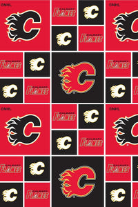 NHL Quilting Cotton Calgary Flames