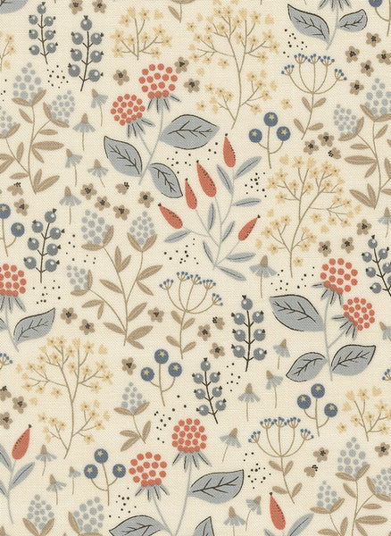 Natures Sketchbook Leaves and Berries By Elena Amo For Moda Pearl