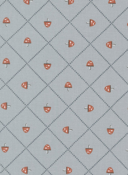 Natures Sketchbook Mushroom & Grid By Elena Amo For Moda Sky