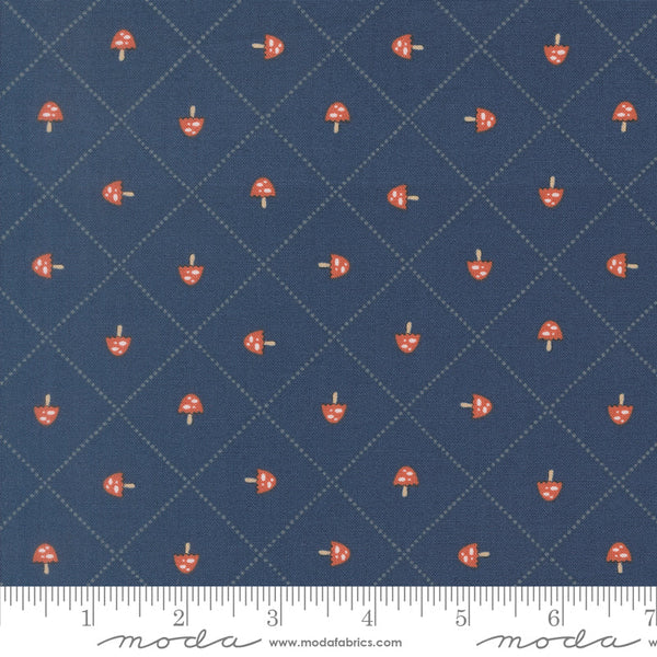 Natures Sketchbook Mushroom & Grid By Elena Amo For Moda Twilight