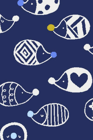 Neko No Yume Nezumi By Hitomi Osumi For Cotton + Steel Navy