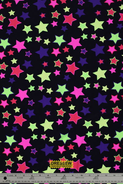 Neon Star Lycra Black / Multi