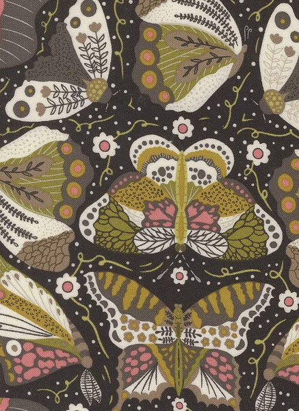 Night Owl Butterflies By Gingiber For Moda Midnight