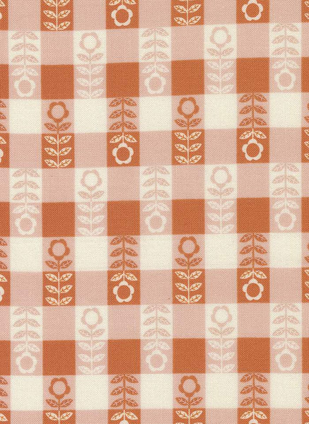 Night Owl Flower Plaid By Gingiber For Moda Petal