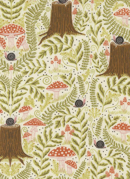 Night Owl Mushroom Landscape By Gingiber For Moda Cloud