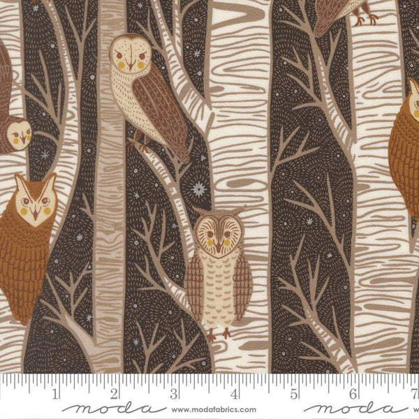 Night Owl Owls & Trees By Gingiber For Moda Midnight