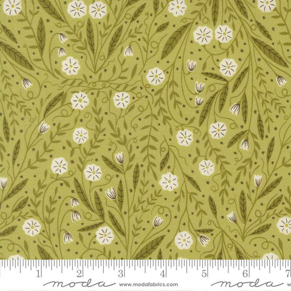 Night Owl Woodland Floral By Gingiber For Moda Leaf