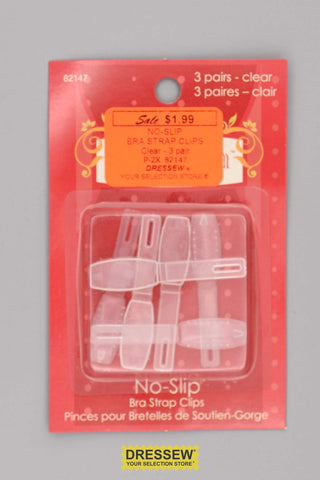 No-Slip Bra Strap Clips Clear