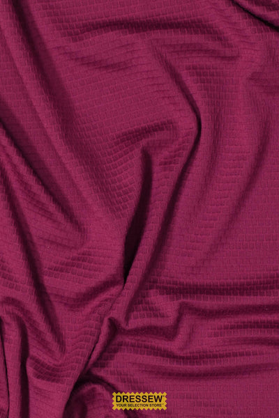 Noble Check Knit Burgundy