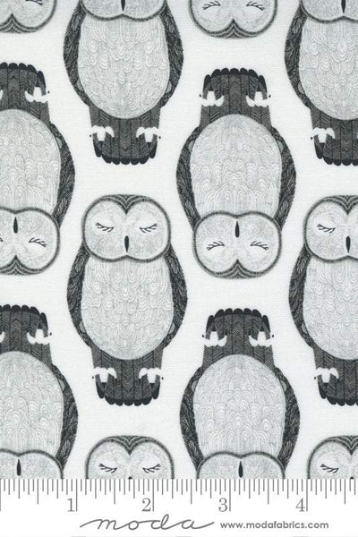 Nocturnal Sleeping Owls By Gingiber For Moda Moon