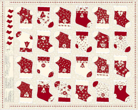 Nordic Noel Advent Panel By Stof