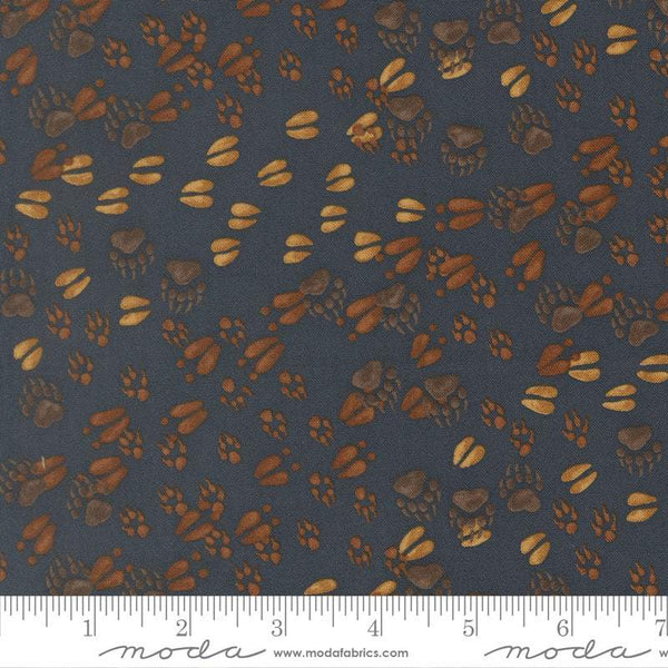 Northwoods Lodge Animal Tracks By Deb Strain For Moda Midnight