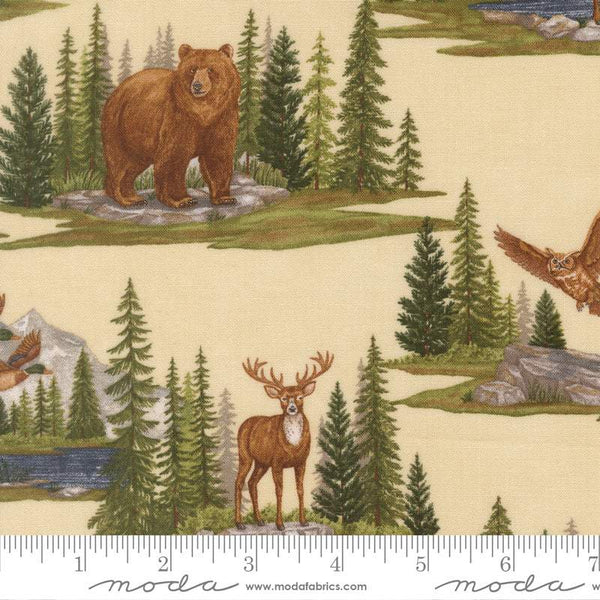 Northwoods Lodge Landscape By Deb Strain For Moda Natural