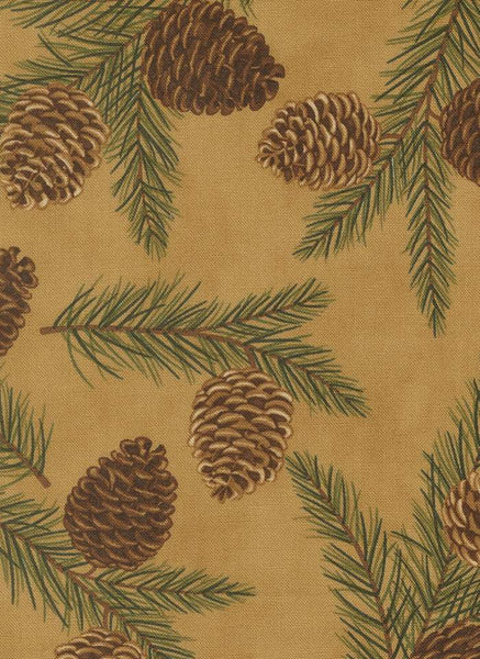 Northwoods Lodge Pinecones By Deb Strain For Moda Fawn