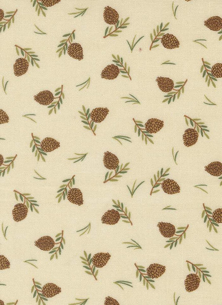 Northwoods Lodge Tossed Pinecones By Deb Strain For Moda Natural