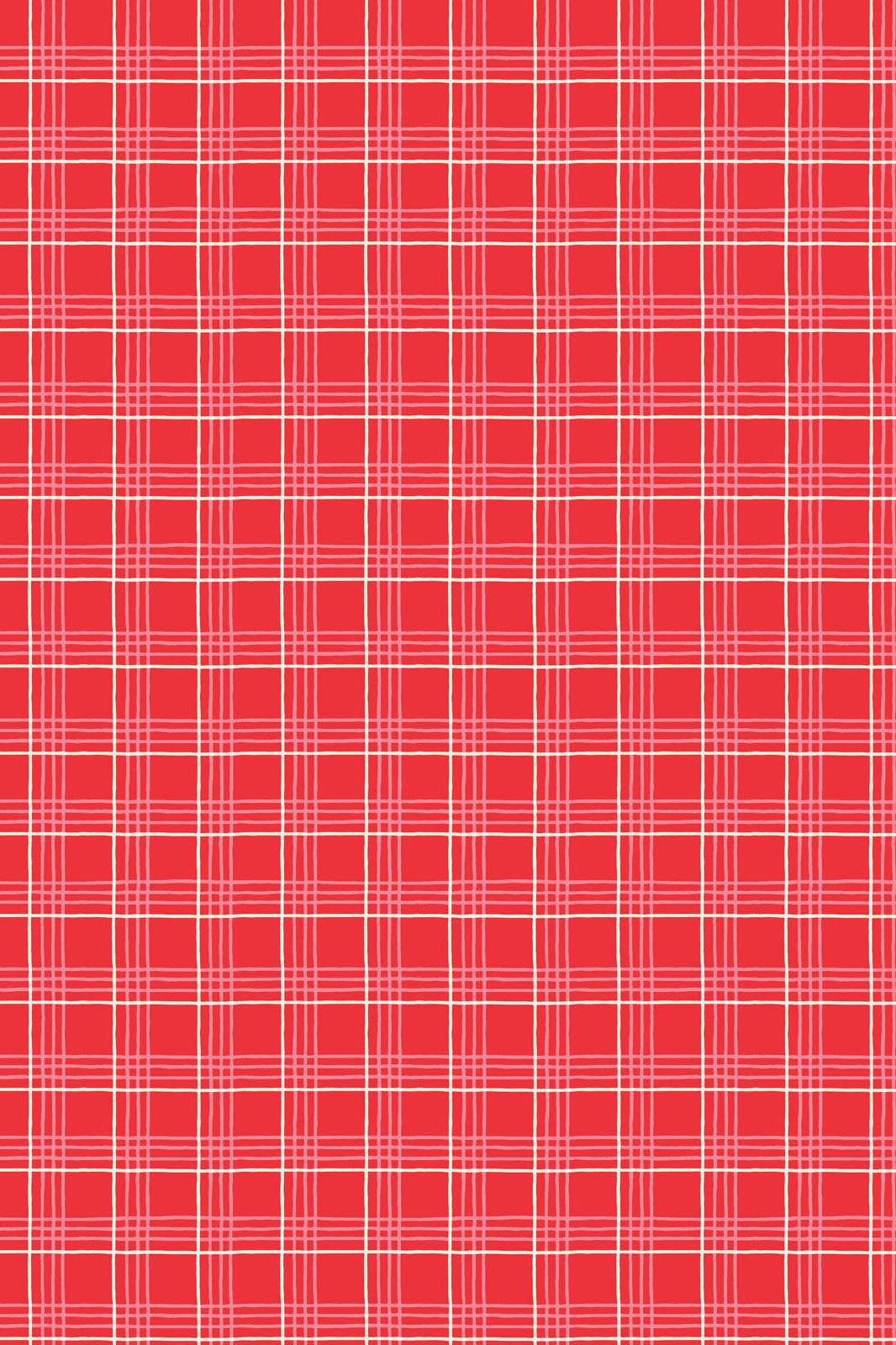Oh What Fun Christmas Plaid By Poppie Cotton Red Mix