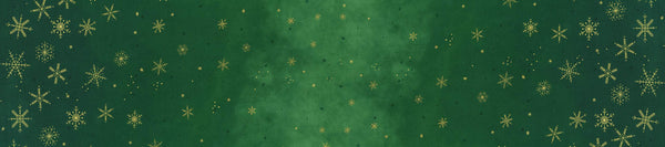 Ombre Flurries By V & Co. For Moda Christmas Green / Metallic