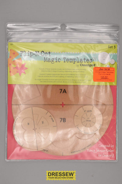 Omnigrid Magic Templates Flip-N-Cut Set #3