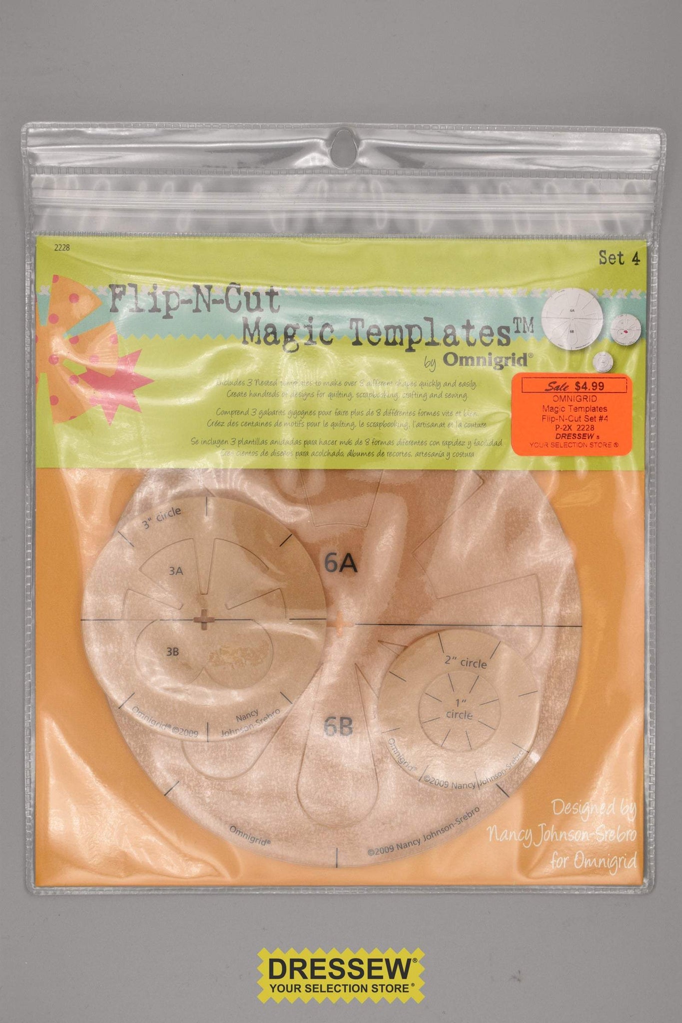Omnigrid Magic Templates Flip-N-Cut Set #4