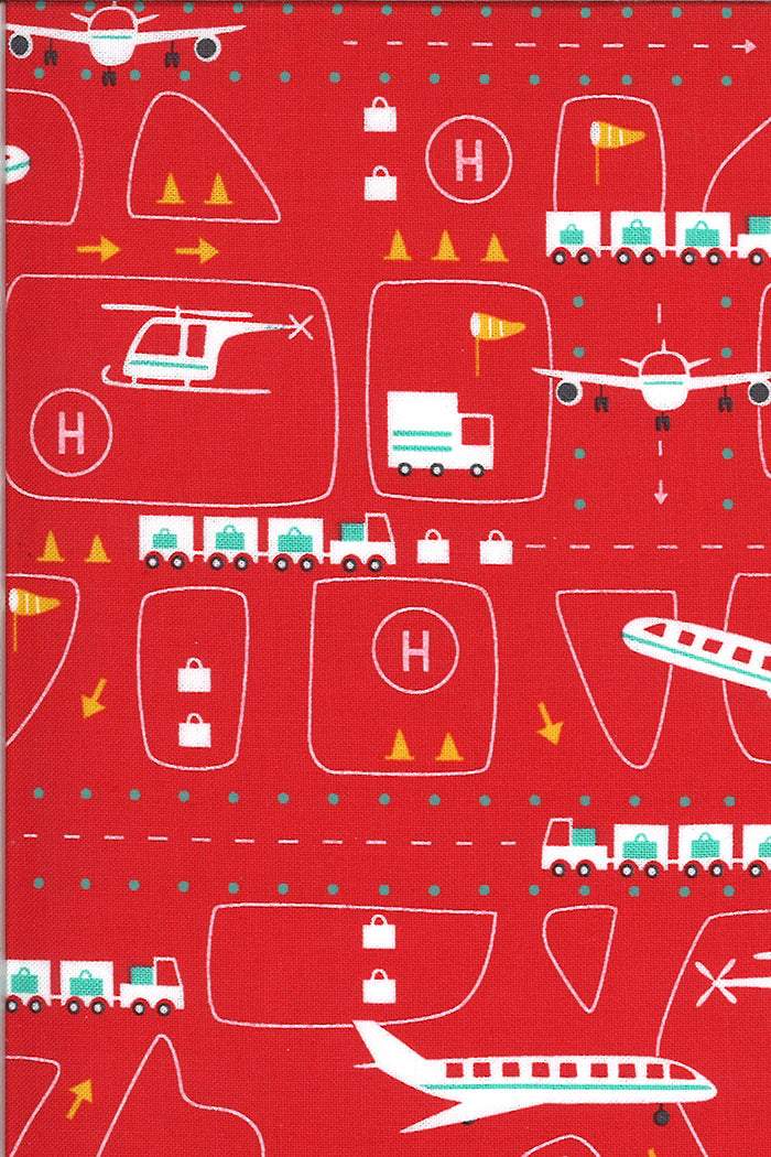 On The Go Airport By Stacy Iest Hsu For Moda Red Light