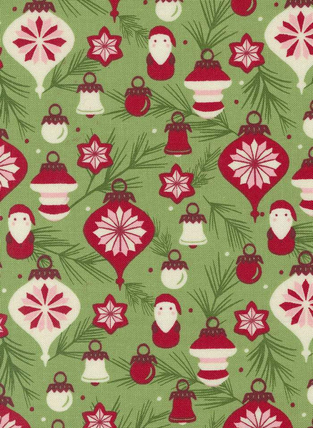 Once Upon A Christmas Baubles On Branches By Sweetfire Road For Moda Mistletoe