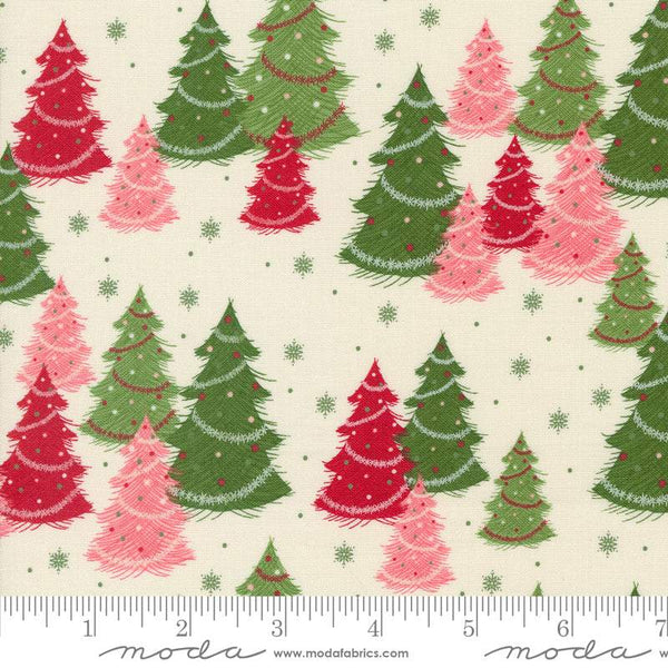 Once Upon A Christmas Christmas Trees By Sweetfire Road For Moda Snow