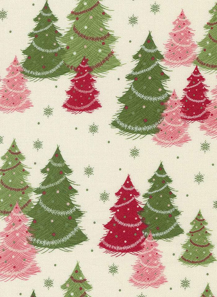 Once Upon A Christmas Christmas Trees By Sweetfire Road For Moda Snow