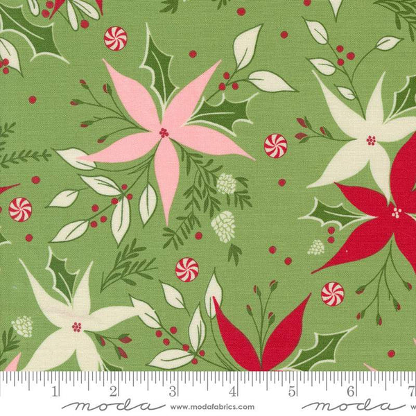 Once Upon A Christmas Poinsettia Dance By Sweetfire Road For Moda Mistletoe
