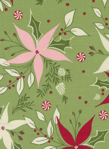 Once Upon A Christmas Poinsettia Dance By Sweetfire Road For Moda Mistletoe