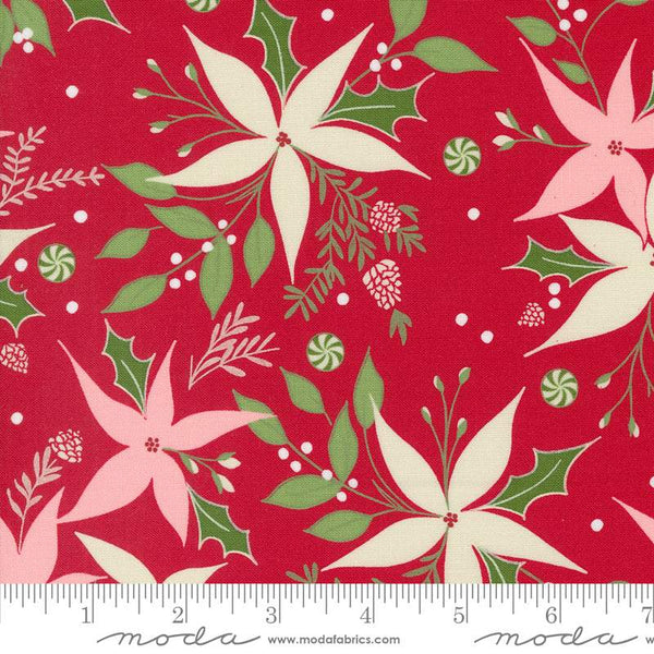 Once Upon A Christmas Poinsettia Dance By Sweetfire Road For Moda Red