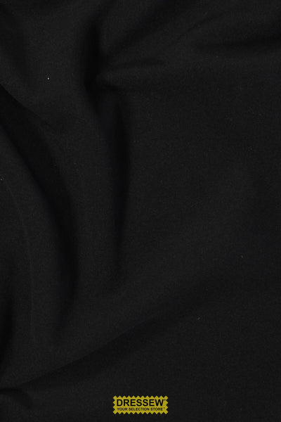 One Sided Lycra Fleece Black