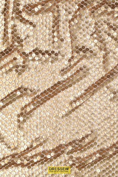 Opal Sequin Mesh Gold