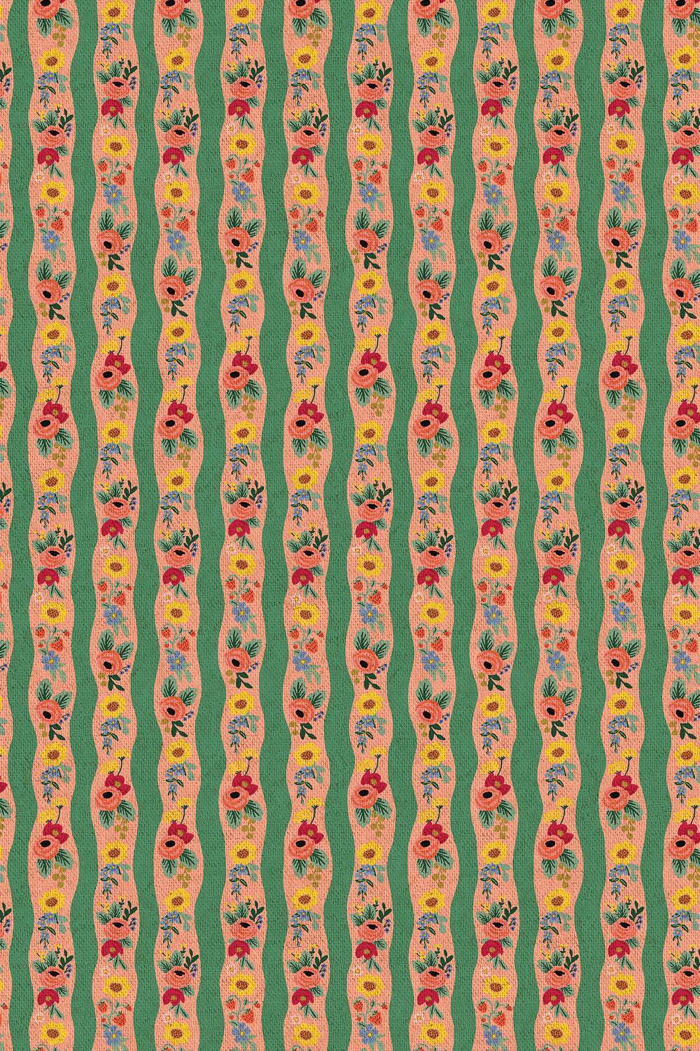 Orchard Climbing Roses By Rifle Paper Co. For Cotton + Steel Blush / Multi