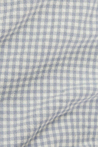 Organic Gingham Powder Blue